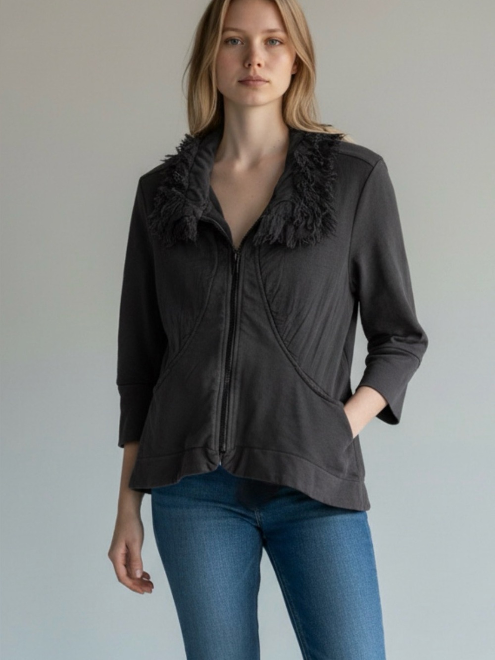 Prairie Underground Fringe Rag Collar Jacket